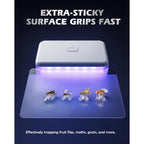 Lfsys Fruit Fly Traps For Indoors (1 Device+10 Refills) Plug In Fly Trap For Gnats, Fruit Flies, Flying Insects Sleek Design Indoor Safe