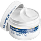 Neosporin Lip Health Overnight Renewal Therapy White Petrolatum Protectant And Moisturizer To Nourish & Repair Dryness, Helps Relieve, Prevent, Hydrate, & Protect, 0.27 Oz, 2 Pack