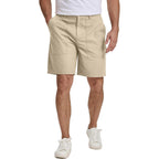Jmierr Men'S Cotton Carpenter Work Shorts - Button & Elastic Waist, Multi-Pocket Casual Shorts
