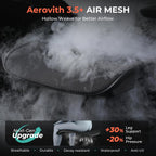 Ergonomic Mesh Office Chair, Adjustable Lumbar High Back Desk Chair 400Lbs, 4D Flip-Up Arms, 3-Level Tilt Backrest, 3D Headrest, Pu Wheels, Swivel Rolling Computer Seating For Long Desk Work