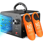 Ozone Generator 48,000Mg, Commercial Ozone Machine Odor Removal, High Capacity O3 Ionizer Air Purifier Deodorizer, Portable Mini For Car, Home, Smoke, Pets, Industrial, For 4000 Square Feet -Black