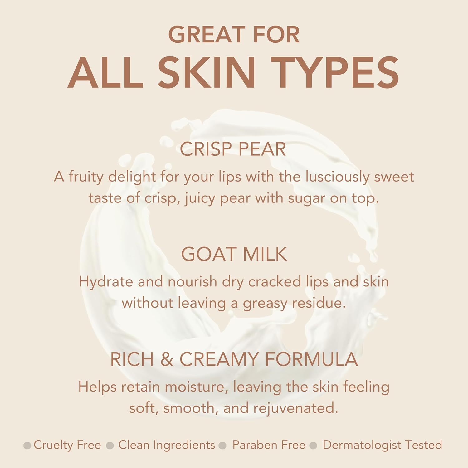 Dionis Goat Milk Crisp Pear Hand Cream and Lip Balm Set