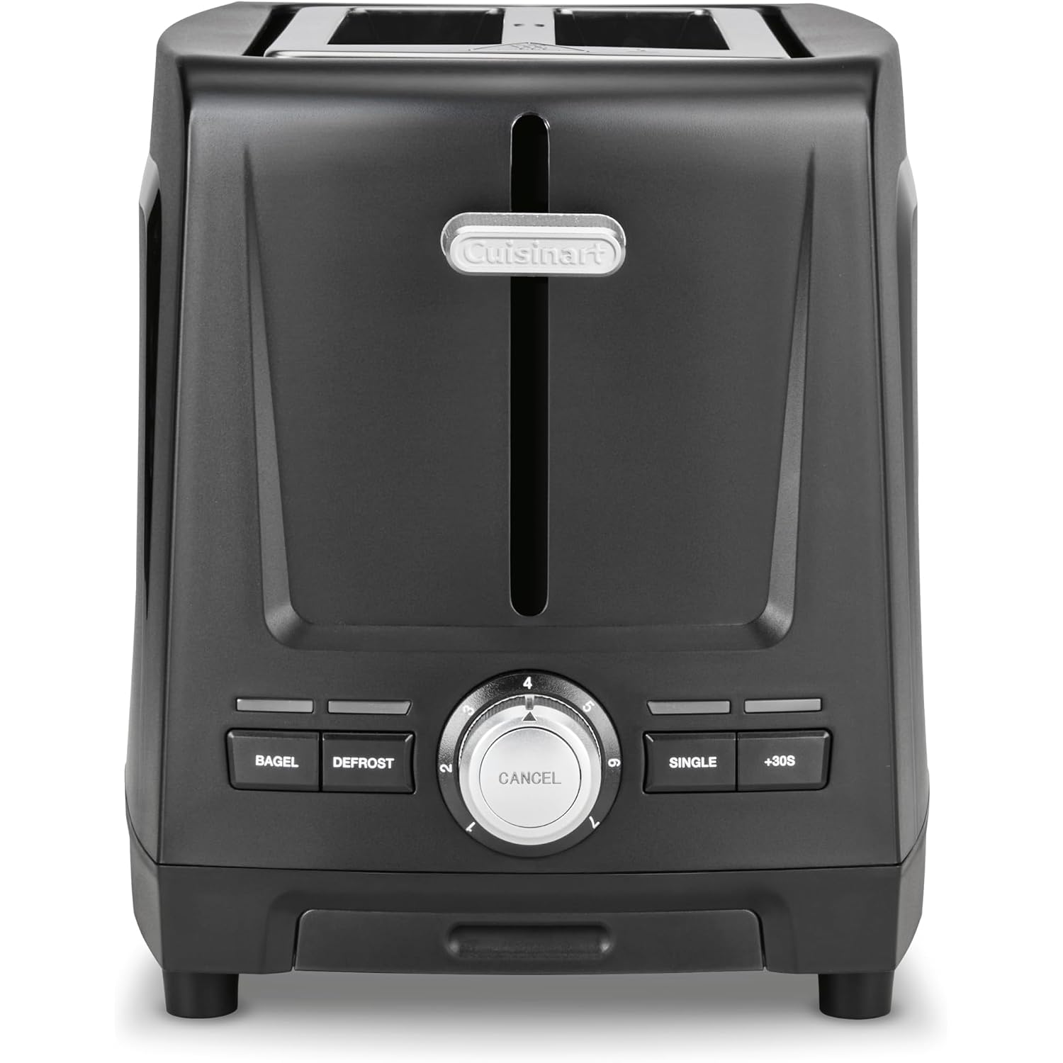 Cuisinart Core Collection 2-Slice Toaster | Extra-Long Slots For Artisan Bread, Bagel | High-Lift Quickview™ | Single Slice & Defrost Function | +30Sec Toast Boost | Removable Crumb Tray, Black