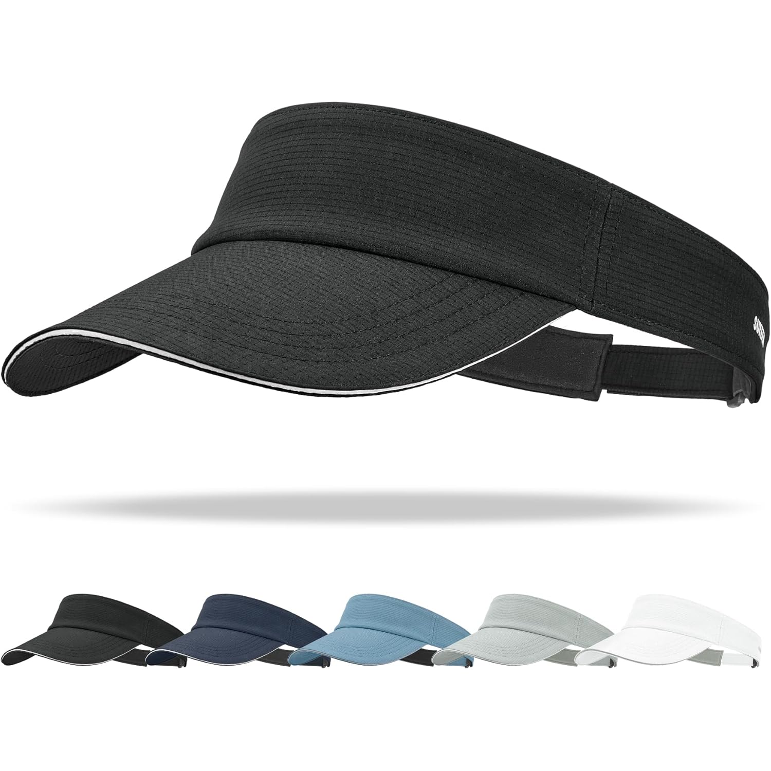 Sukeen Women's Adjustable Fit Runners Lightweight Comfort Performance Visor, Sports Sun Visor One Size Fits Most