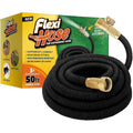 Flexi Hose Lightweight Expandable Garden Hose, 50Ft - Retractable Garden Hose, Water Hose - No-Kink Flexibility, 3/4 Inch Solid Brass Fittings And Double Latex Core