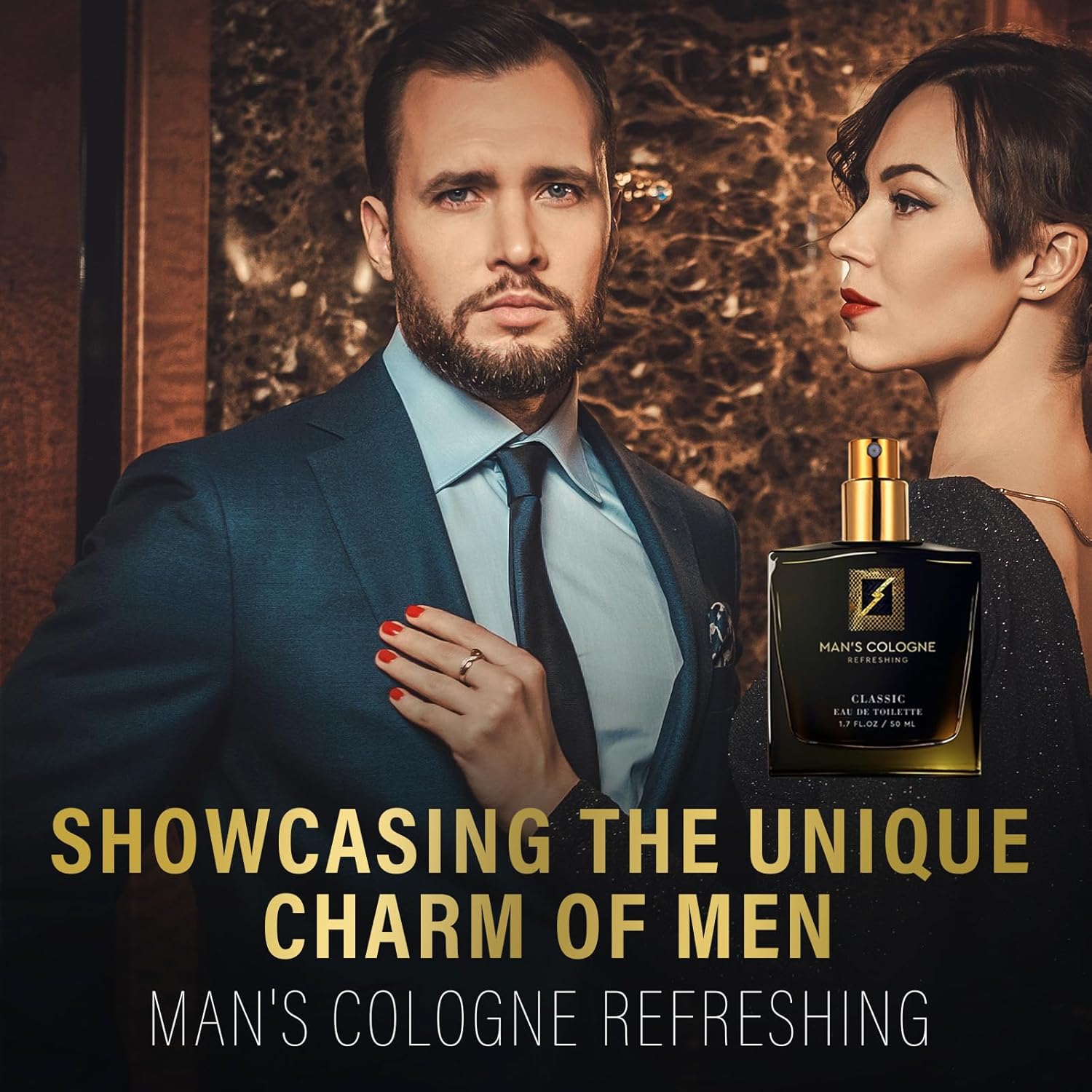 Pheromone Cologne for Men, 50ml Long-Lasting Fragrance Spray with Unique Scent, Unique Scent for Daily Confidence