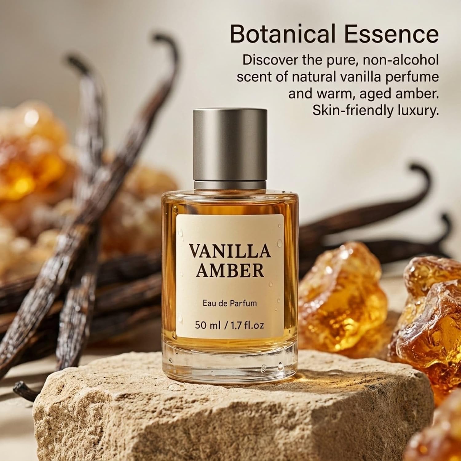 Ambery Vanilla Eau De Parfum For Women - Perfume Spray With Coffee, Jasmine, Cedarwood & Patchouli Notes - Gourmand Fragrance, 1.7 Fl Oz (Vanilla Ambery)