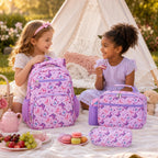 Rhcpfovr Kids Backpack For Girls - Girls Backpack 3-8 Ages Butterfly For Kids 15 Inch School Bookbag For Kindergarten Elementary School Bookbag For Girl 1St 2Nd Grade