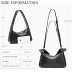 Studded Purses For Women Y2K Shoulder Bag Small Vegan Leather Handbag