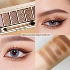 Neutral Nude Brown Eyeshadow Palette – 6 Matte & Shimmer Shades, Blendable Long-Lasting Eye Shadow Kit for Natural Everyday Makeup, Soft Glam Looks & Mature Eyes, High Pigment Smooth Formula 1