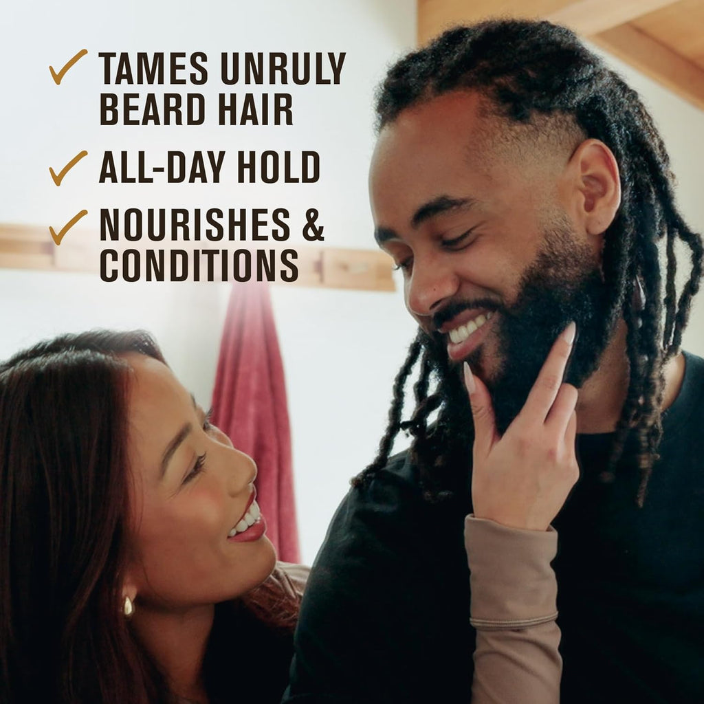 Every Man Jack Beard Styling Balm - Light Sandalwood Scent - Moisturize, Strengthen, and Style Your Beard - Medium Hold - Made w/Naturally Derived Ingredients like Candelilla Wax and Shea Butter - 2oz