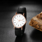 OIDEA Women's Elastic Strap Watches: Large Face Arabic Numerals Analog Quartz Wrist Watches for Women Easy Reader Stretch Band Waterproof Ladies Wratch