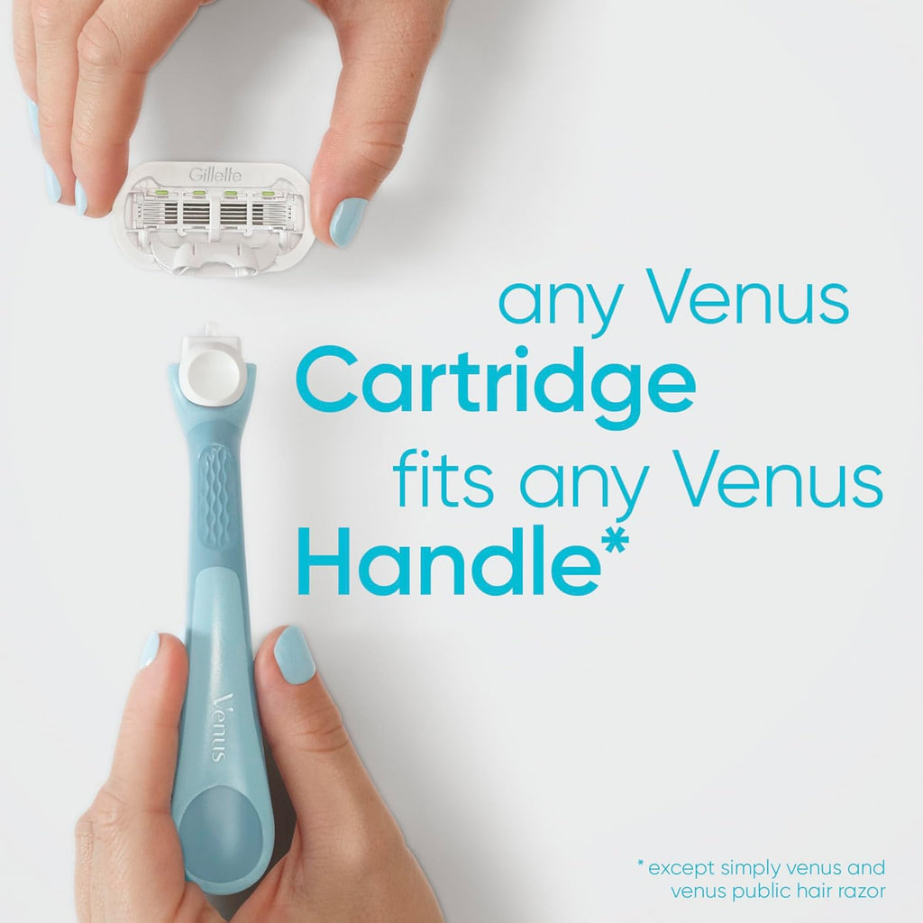 Gillette Venus Extra Smooth 4 count, plus Gillette Venus Extra Smooth Sensitive 2 count, 5-Bladed Women's Razor Blade Refills