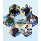Geek Lighting Men'S Polo Shirts With Pocket 5 Pack