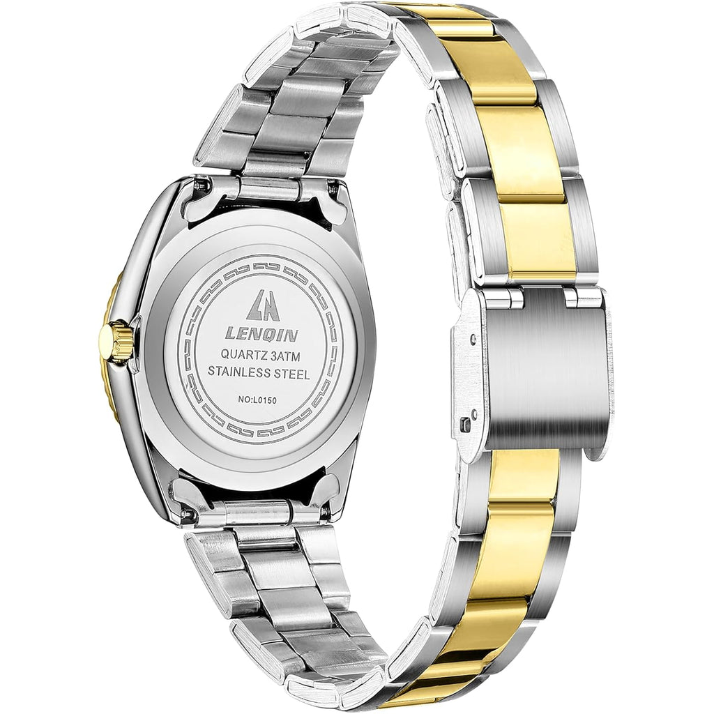 LN LNQIN Womens Watch Analog Quartz Watches for Women Waterproof Ladies Watches Easy Read Women's Wrist Watch with Stainless Steel Band