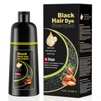 Kaisasa Black Hair Dye Shampoo 3 In 1,Hair Color Shampoo Covers Gray Hair For Women And Men (16.9 Fl.Oz Black)