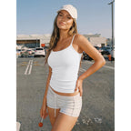 Women's Soft Stretchy Tank Tops Adjustable Strap Cami Non See-Through Slim Fit Summer Going Out Camisole