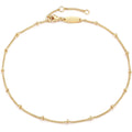 MEVECCO Anklet for Women Gold Chain 14K Gold Plated Dainty Boho Beach Summer Simple Foot Jewelry Ankle Bracelet