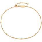 MEVECCO Anklet for Women Gold Chain 14K Gold Plated Dainty Boho Beach Summer Simple Foot Jewelry Ankle Bracelet
