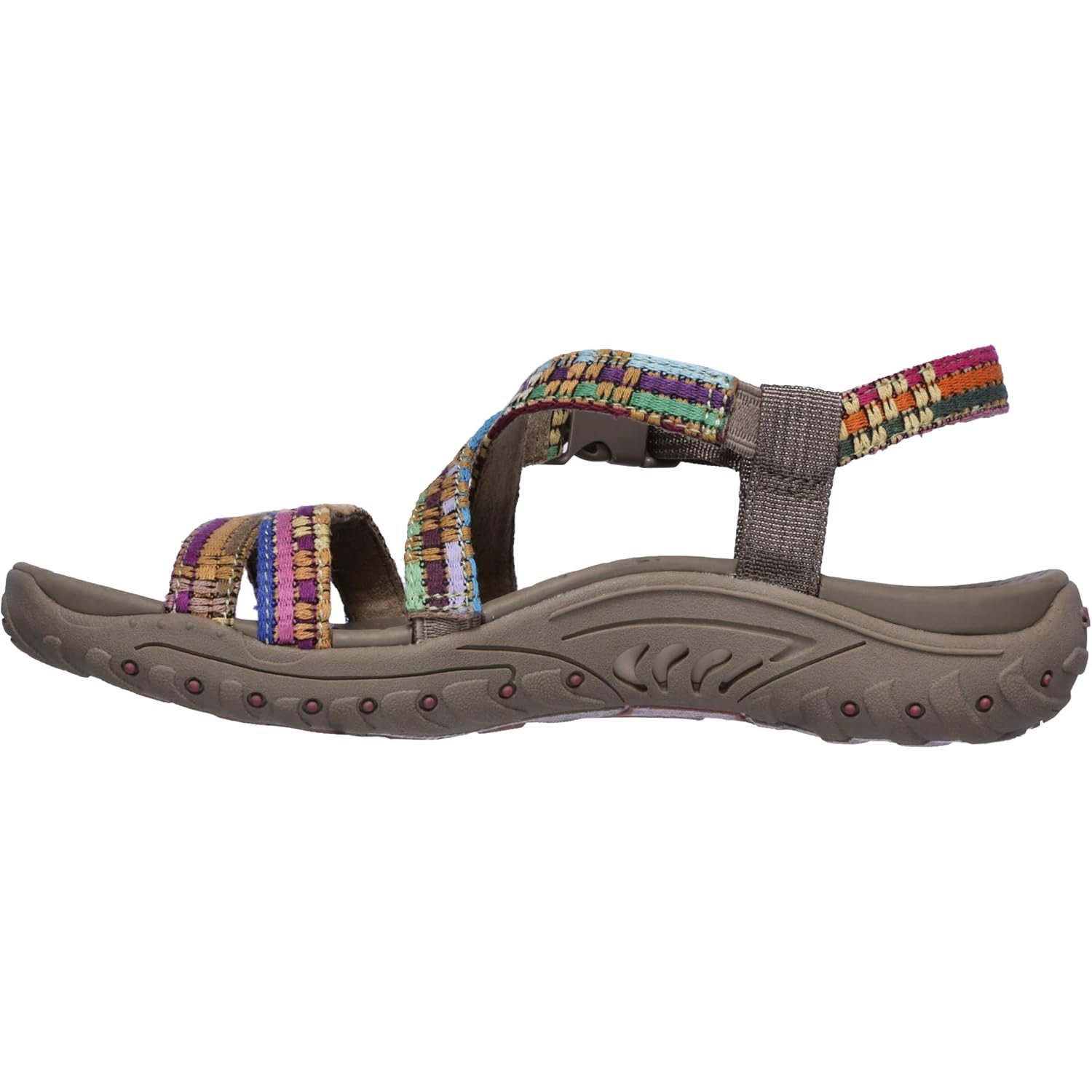 Skechers Women'S Reggae Sew Me Boho Woven Strappy Slingback Sandal