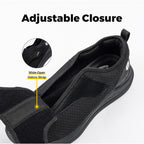 Fitville Diabetic Shoes For Men Extra Wide Slip-On Shoes For Swollen Feet Adjustable Walking Shoes For Elderly Foot Pain Relief Neuropathy - Easytop Wings