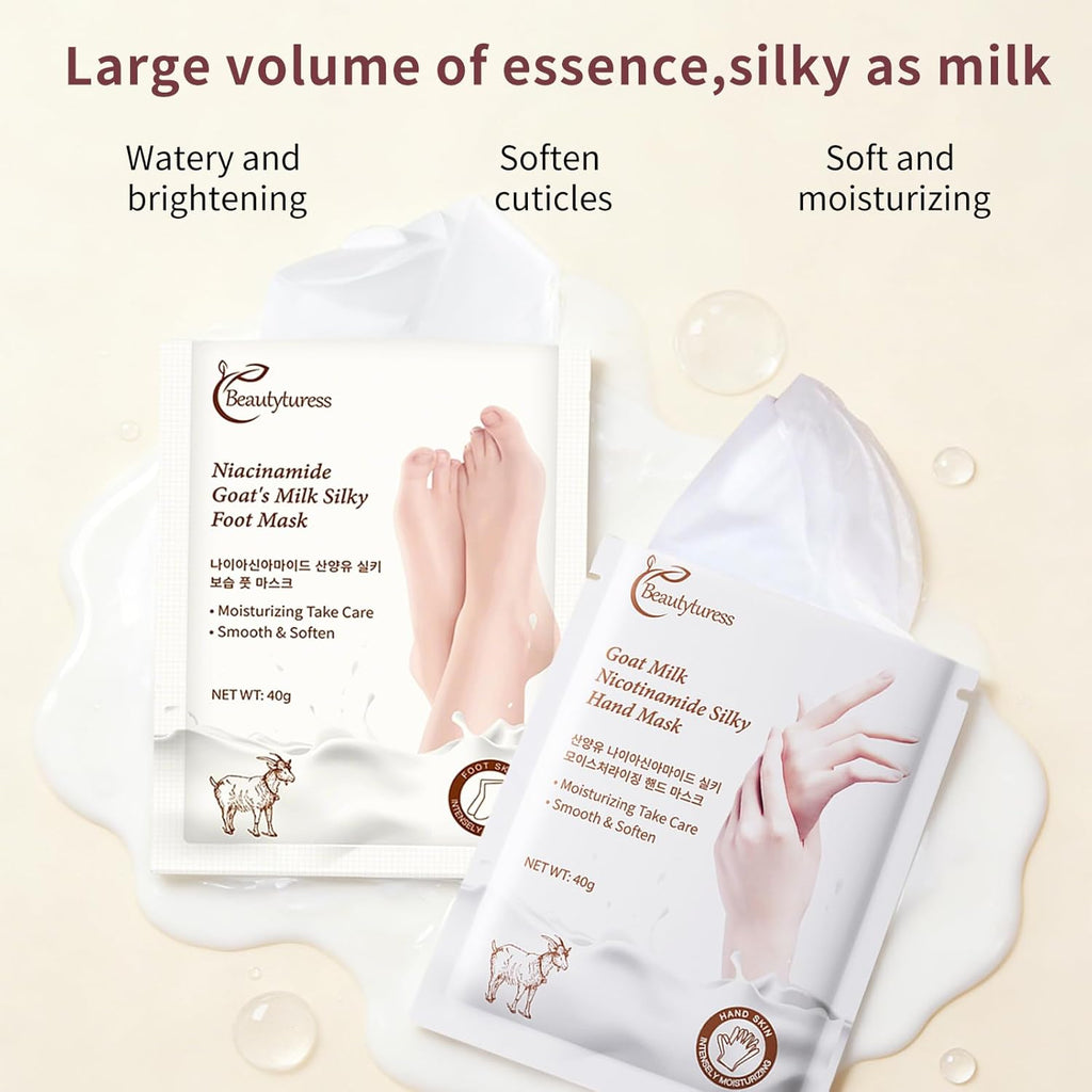 10PCS Moisturizing Hand Mask And Foot Peeling Mask, Moisturizing Glove To Prevent Dry Skin, Foot Spa, Skin Care For Chapped Hands And Feet, Night Care.