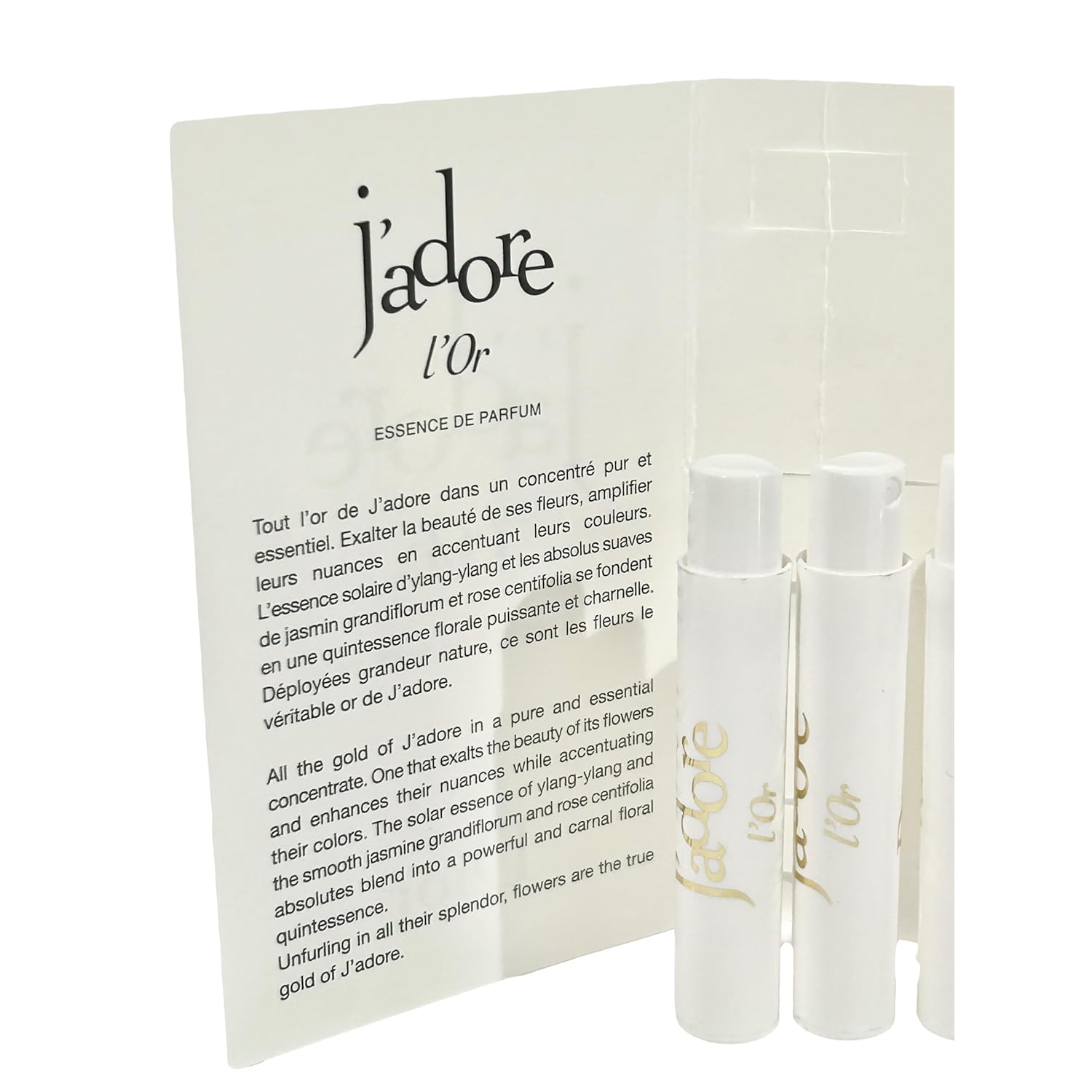 Dior Sample Perfume J'adore L'Or Essence De Parfum Sample Women 1 ml / 0.03 fl oz Set of 3