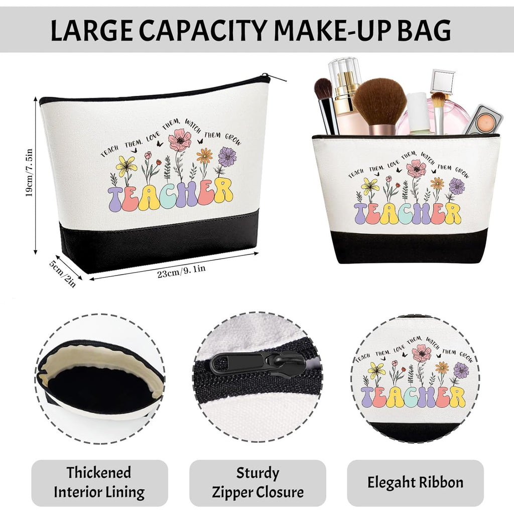 Teacher Appreciation Gifts for Women, Best Unique Ideas from Students, Funny Retirement Graduation Thank You Gifts for Teacher w/Tote Bag, Back to School, Birthday, Christmas