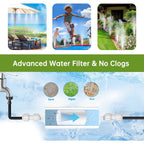 30Ft Outdoor Misting Cooling System‌ - Patio Garden Kit With ‌Brass Nozzles & Uv Tubing‌, Diy Install For ‌Pool, Bbq, Greenhouse‌, Water-Saving High Pressure Cooler