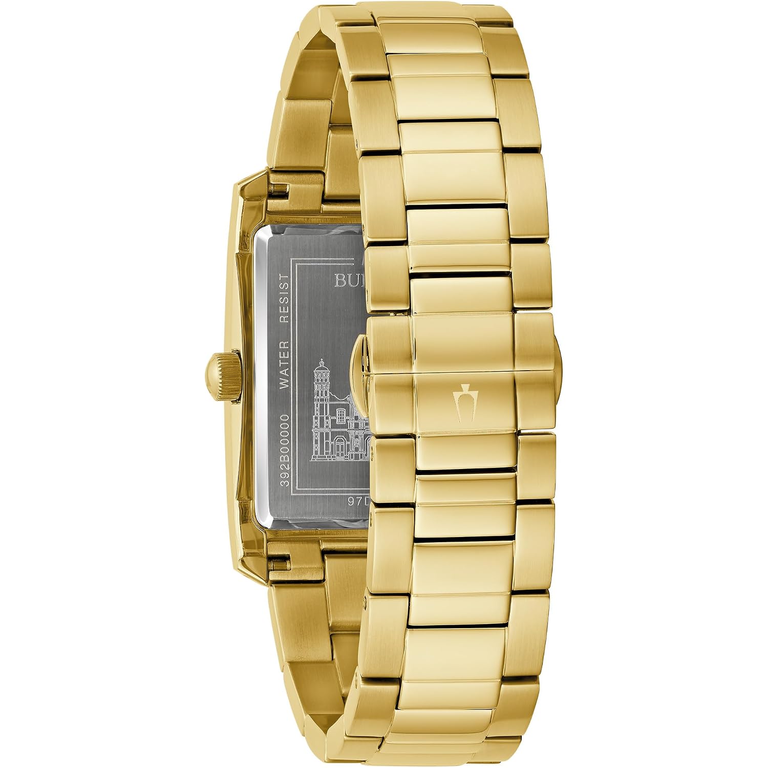 Bulova Our Lady Of Guadalupe Gold Stainless Steel 3-Hand Quartz Watch With Diamonds