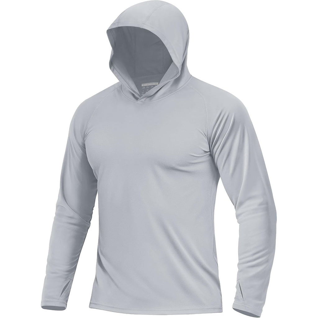 Boladeci Men'S Upf 50+ Sun Protection Lightweight Hoodie Shirts Long Sleeve Fishing Shirt Spf Uv Hiking Swim