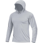 Boladeci Men'S Upf 50+ Sun Protection Lightweight Hoodie Shirts Long Sleeve Fishing Shirt Spf Uv Hiking Swim