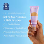 Tower 28 Sunnydays Spf 30 Tinted Moisturizer - 2-In-1 Buildable Coverage Foundation + Mineral Sunscreen For Face - Zinc Oxide, Aloe & Prickly Pear For Sensitive Skin - 10 Fair/Yellow (1 Oz)