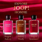 Joop! Homme Eau de Toilette – Ambery Men's Cologne – With Notes of Cinnamon, Jasmine, Vanilla & Sandalwood – Luxury Perfumes for Men – Long Lasting Fragrance