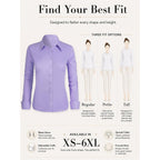 Bbibbi Cotton Button Down Shirts For Women Wrinkle Free Long Sleeve Dress Shirt For Office Work Business Casual Blouse Xs-6Xl