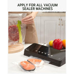 Syntus Vacuum Sealer Bags, 150 Gallon 11" x 16" and Quart 8" x 12" and Pint 6" x 10" Commercial Grade PreCut Bag, BPA Free Food Vac Bags for Storage, Meal Prep or Sous Vide