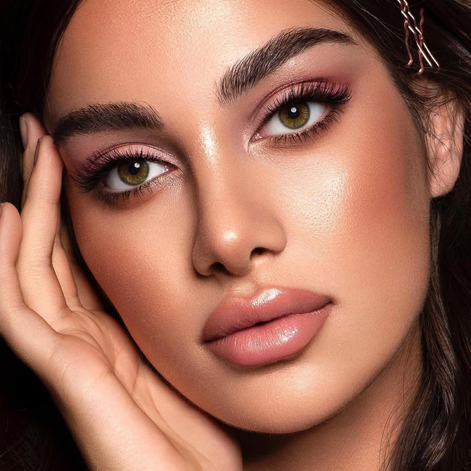 Myster Rosey Nudes 3 Series Mini Eyeshadow Palette, Nude Eyeshadow Palette, Matte Eye Shadow Palettes With Metallic And Matte Finishes, Long-Lasting Wear, Vegan, Cruelty-Free - 0.33Oz