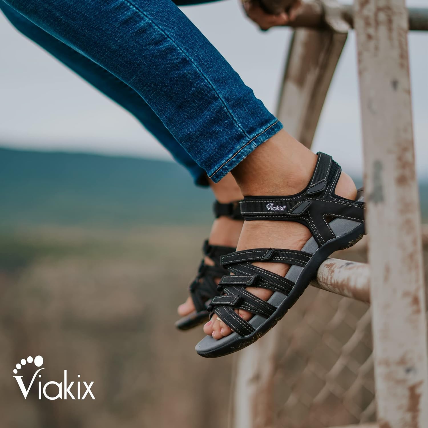 Viakix Womens Sport Sandal – Comfortable Athletic Stylish Hiking Shoes, With Arch Support, Outdoors, Walking, Water, River, Trekking