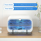 Yofuly Sterilizer for Esthetician, 12L Double-layer Large Sterilizer for Nail Tools, Multi-Functional Nail Cleaner Box, Large Capacity Cleaning Cabinet for Home Use, Barbers, Beauty Salons, and Spas