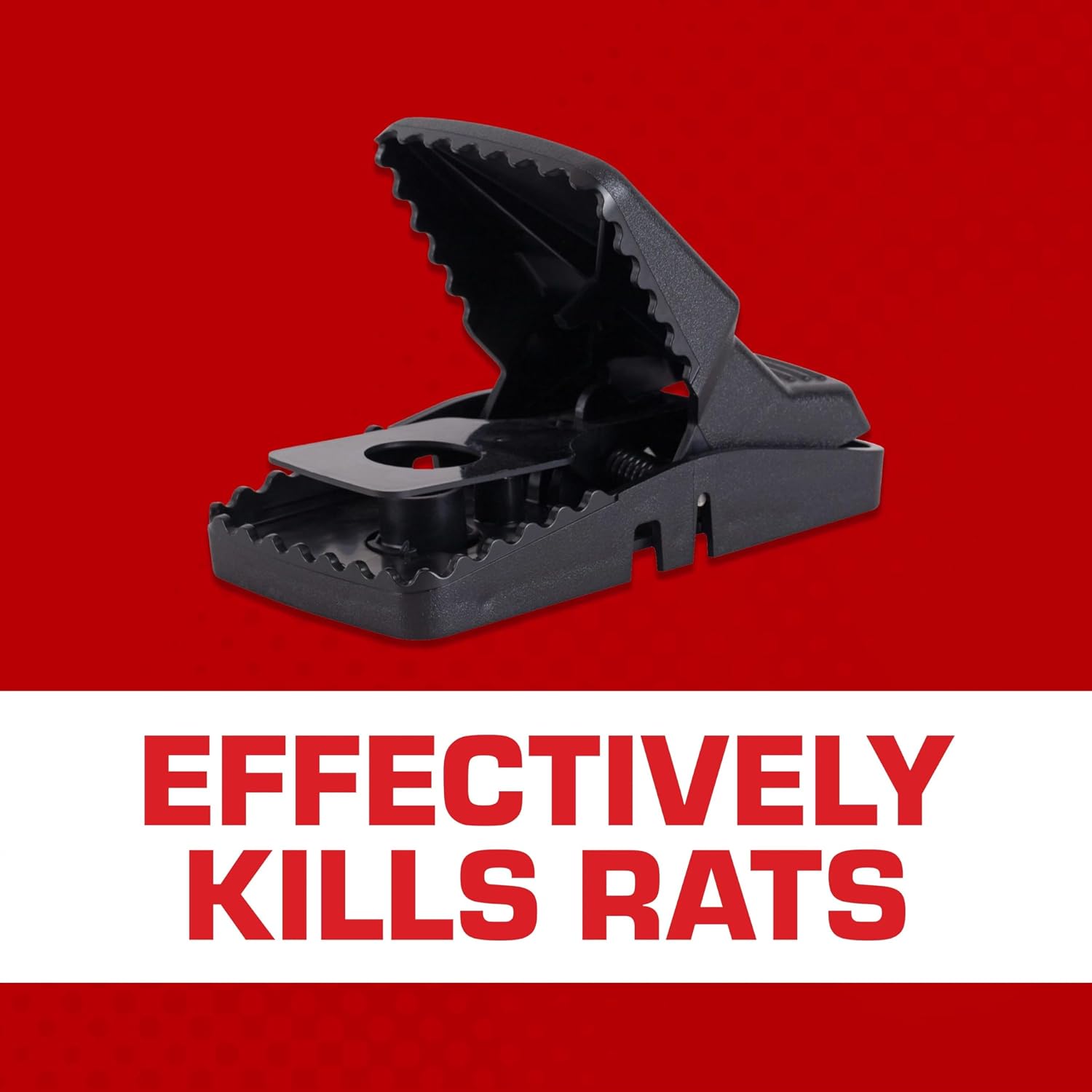 Tomcat Rat Snap Trap, 1 Rat Size Trap | Reusable - Effectively Kill Rats - Ideal For Home And Farm Use
