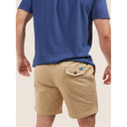 Chubbies Chino Shorts Men 7 Inch - Mens Shorts Casual With Elastic Waistband, Side And Back Pockets, Stretch Cotton Blend