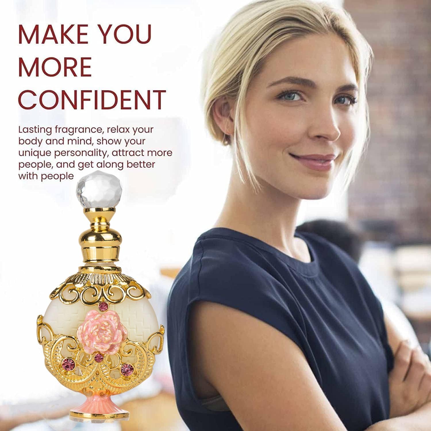 Perfume For Women, Halal Dubai Retro Concentrated Perfume Oil - Long Lasting Exquisite Vintage Fragrance Gift - The Luxurious Scent - 0.5Oz