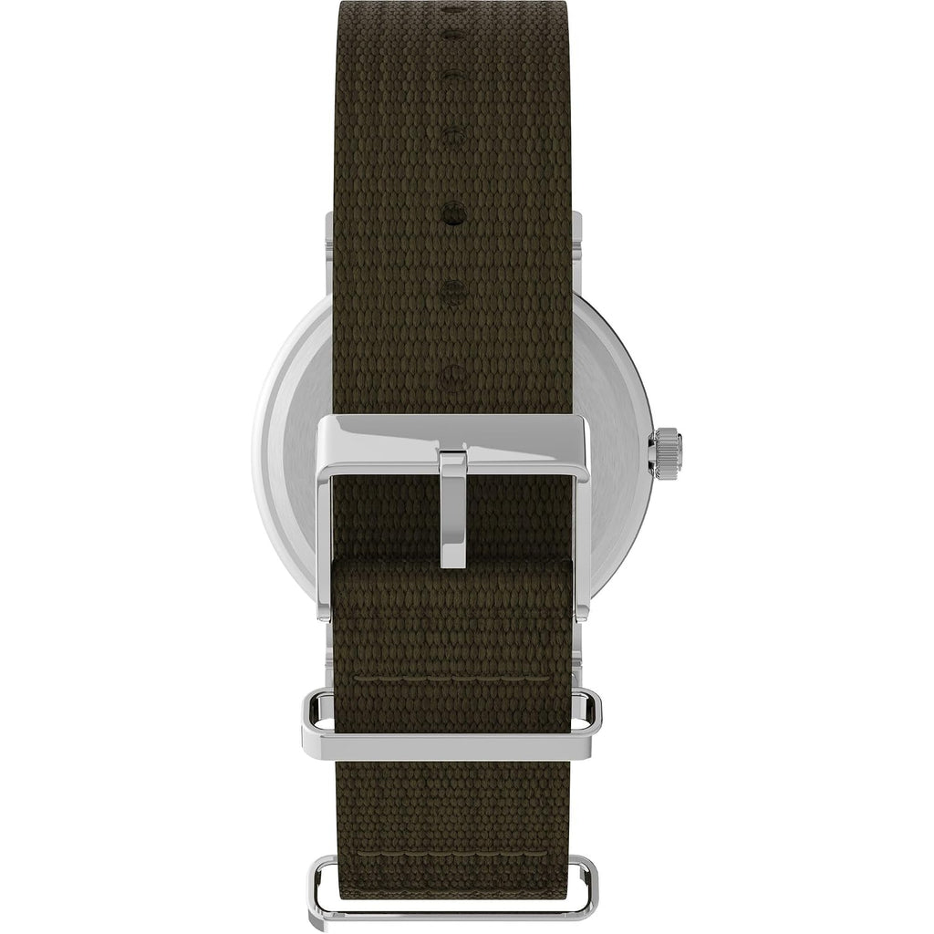 Timex Weekender 38Mm Unisex Analog Watch | Indiglo Backlight | Adjustable Durable Nylon Fabric Slip Through Strap | 24 Hour Time