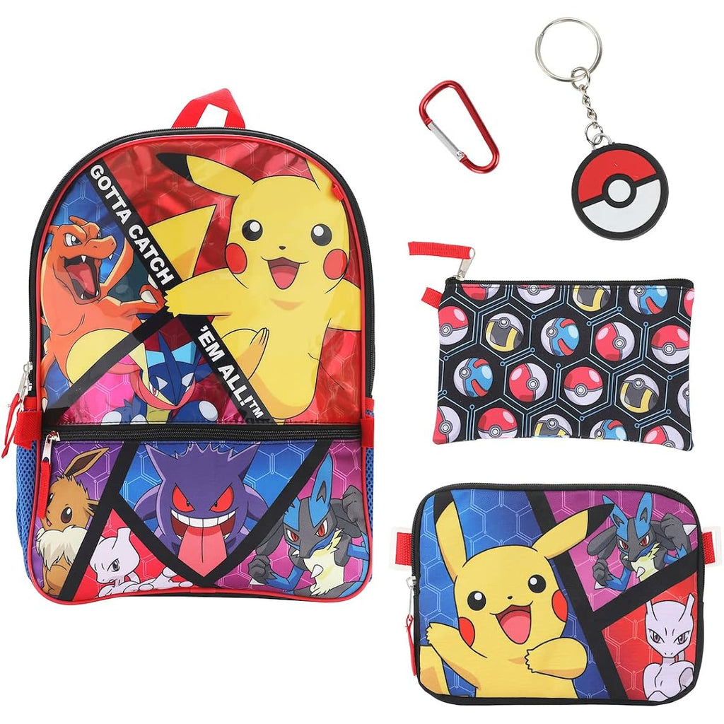 Bioworld, Boys, Youth Five-Piece Backpack Set (Little Kid/Big Kid), Aop, One Size
