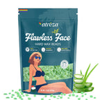 Hard Wax Beads for Hair Removal, 1lb Hard Wax for Sensitive Skin With Aloe Vera Extract, Formulated for Fine Hairs, Perfect Body Wax for Face Eyebrow Chin Upper Lip Leg Arm Bikini Waxing