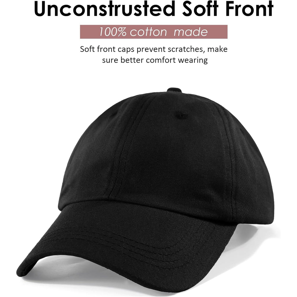 Womens Satin Lined Unstructured Baseball Cap Unisex Silk Lining Washed Cotton Adjustable Vintage Dad Hat