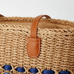 Women’S Tote Bag Straw Beach Shoulder Handbag Fashion Purse 2026 Summer Vacation Travel Woven Top Handle Bag