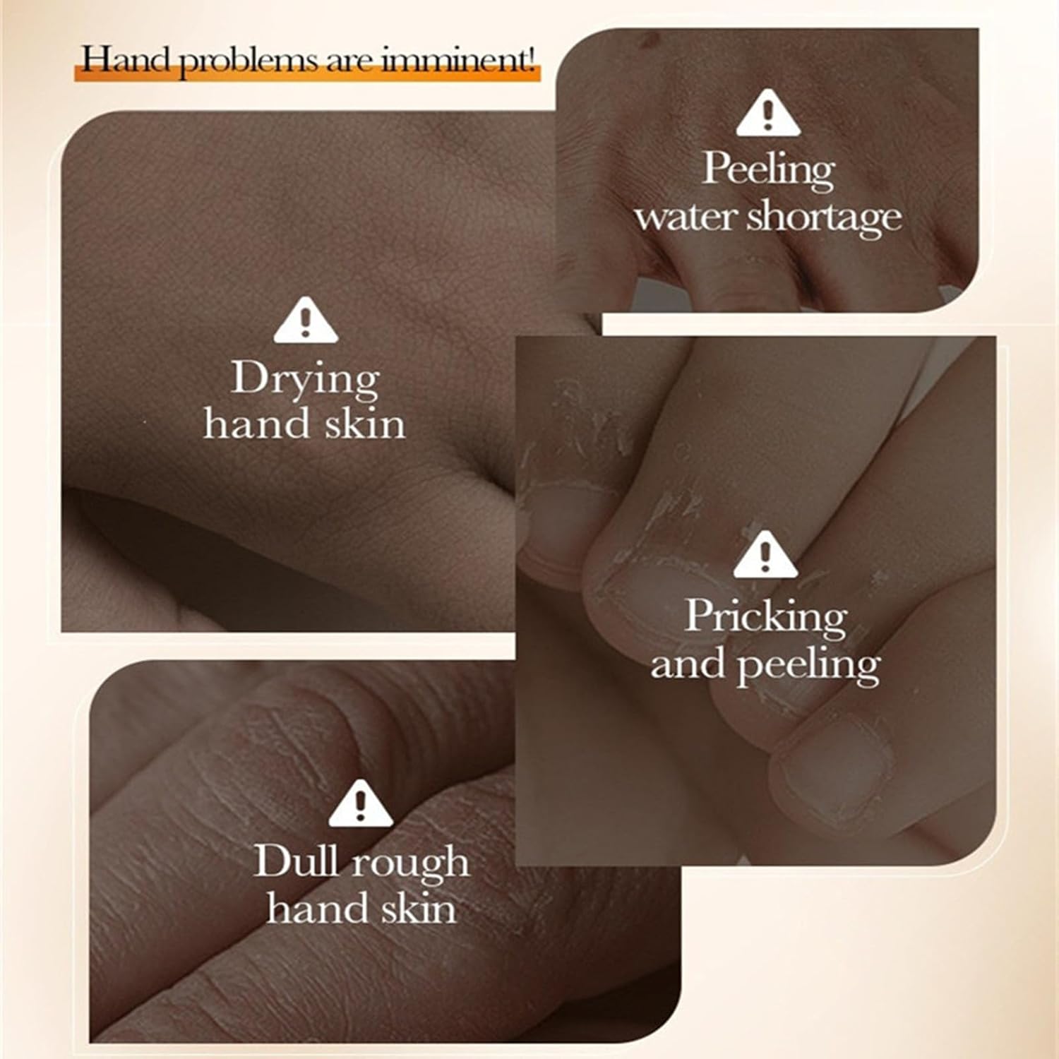 Moisturizing Hand Mask Gloves for Dry Hands, Hydrating Hand Masks 5 Pack, Nourishing Hand Care Treatment with Hyaluronic Acid, Smooth & Soft Skin Feel, Hand Moisturizing Gloves for Home Spa Use
