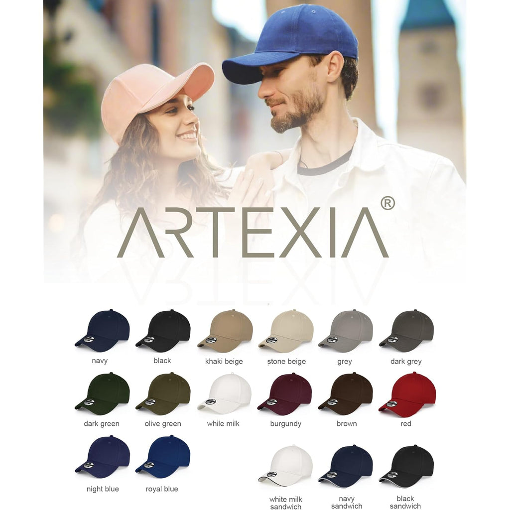Artexia Baseball Cap 100% Cotton Hats for Men Hats for Women Cooling Performance Womens Baseball Caps