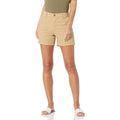 Women's Mid-Rise Slim-Fit 5 Inch Inseam Khaki Shorts (Available in Straight and Curvy Fits)